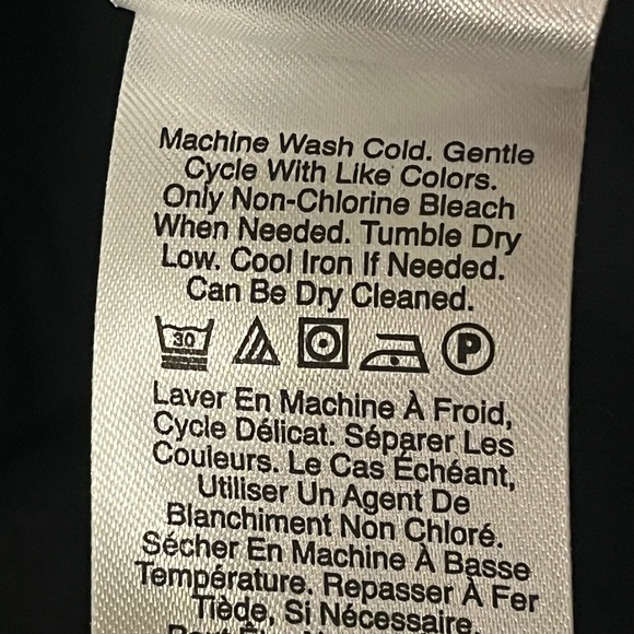 Donna Karan  Black 100% Cotton Shark Bite Hem Bubble Skirt, drawstring, Large - Picture 10 of 10